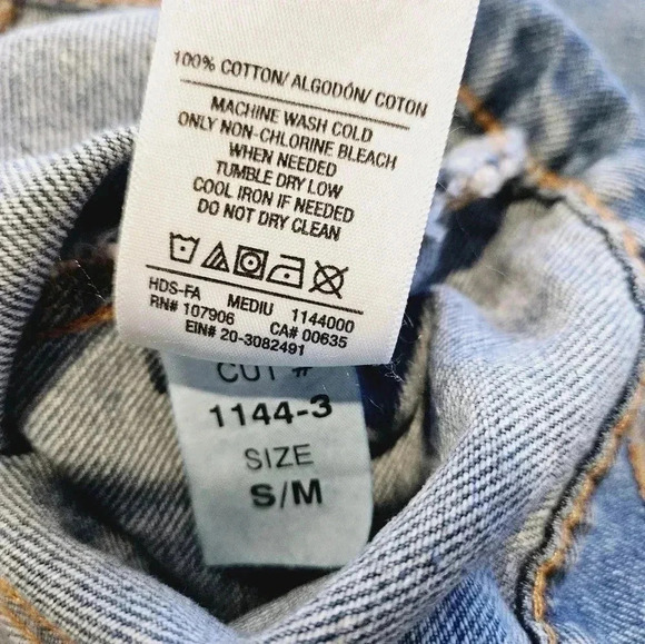 Hudson Classic Fitted Trucker Denim Jacket Size S/M - Picture 8 of 11